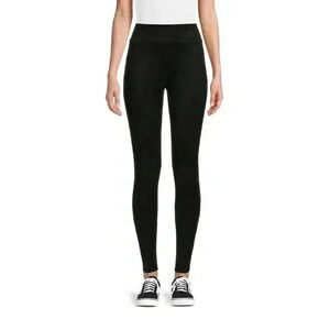 Black Faux Suede Leggings Small
